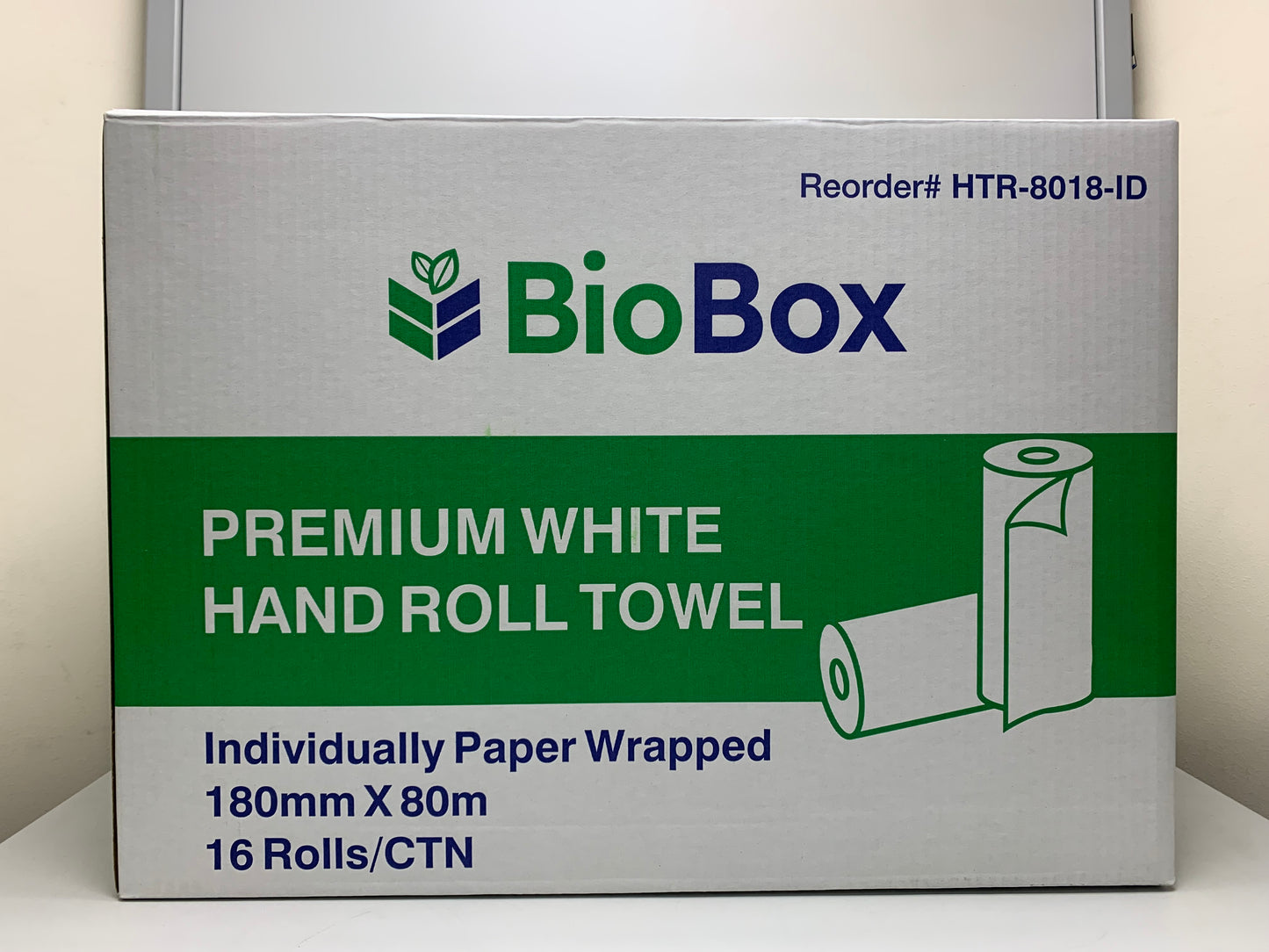 (BioBox) 80m Paper Towel Roll Commercial Kitchen Hand 80m 1 Ctn / 16 Rolls