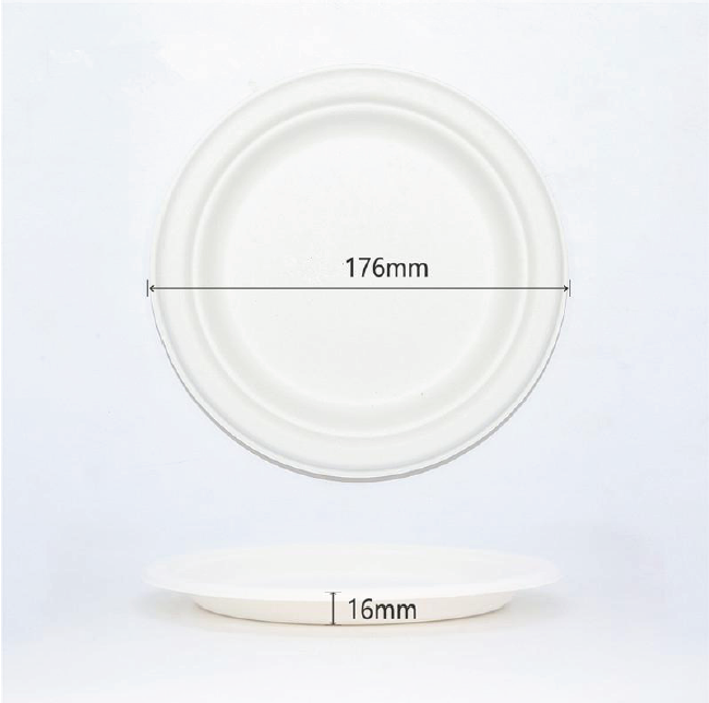 Sugarcane 7" Round Plate (1000pcs)