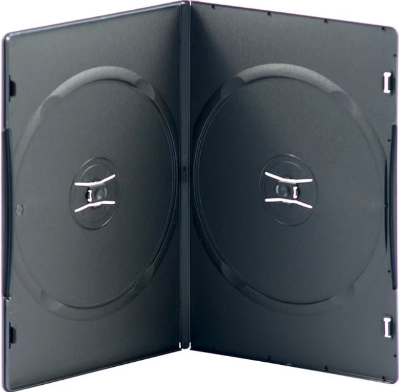 Slimline Double DVD Case (D2SB, 100s)