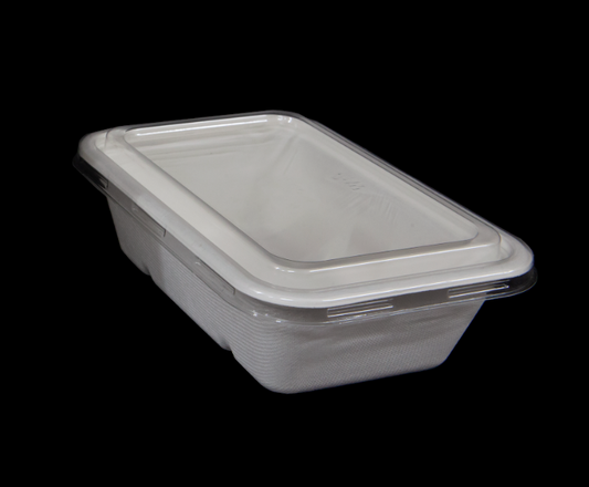 Sugarcane Takeaway Container PET Clear Lids