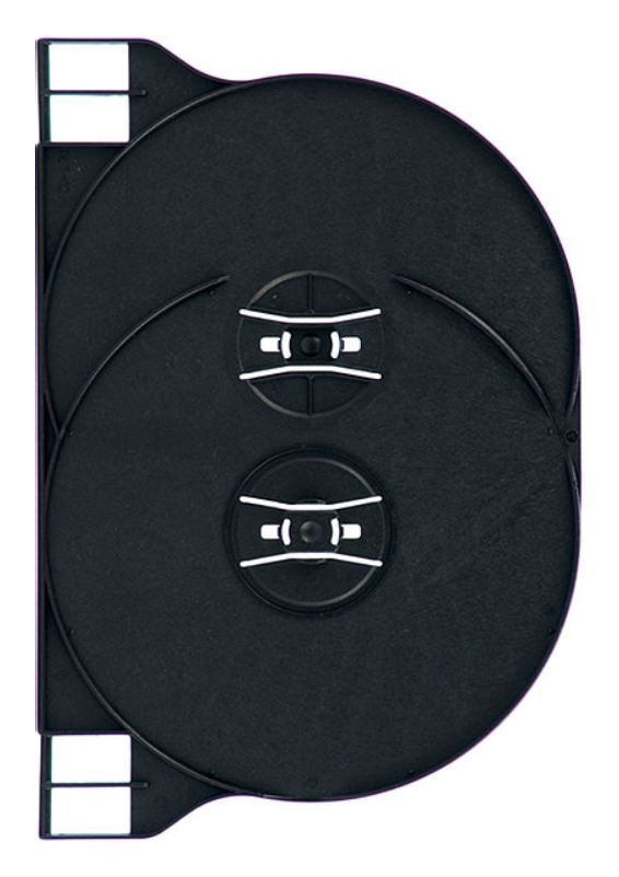 Double DVD Trays, Black (D2 TRAY BK , 400s)