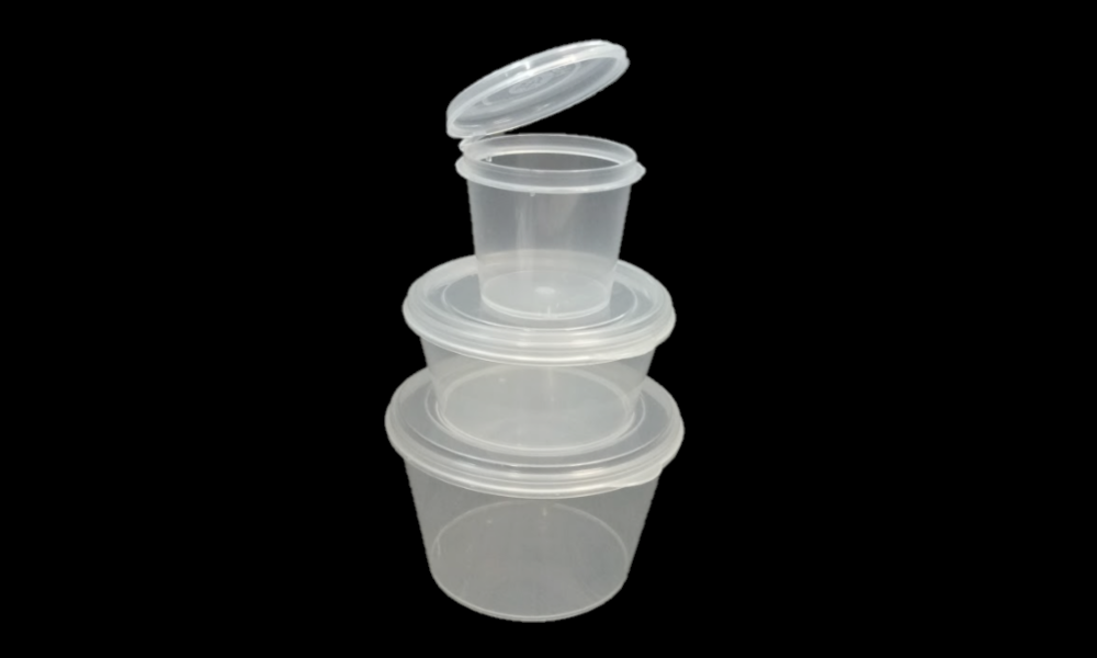 1oz Sauce Container with Hinged Lids